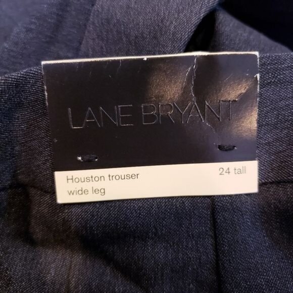 Lane Bryant Gray Houston Trouser Wide Leg Dress Pants Slacks Womens Size 24 Tall - Picture 8 of 9
